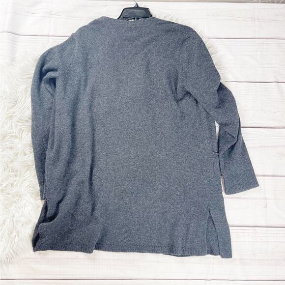 Atm‎ Anthony Thomas Melillo Longline Cashmere Cardigan Sz Medium Heathered Grey - Picture 3 of 8